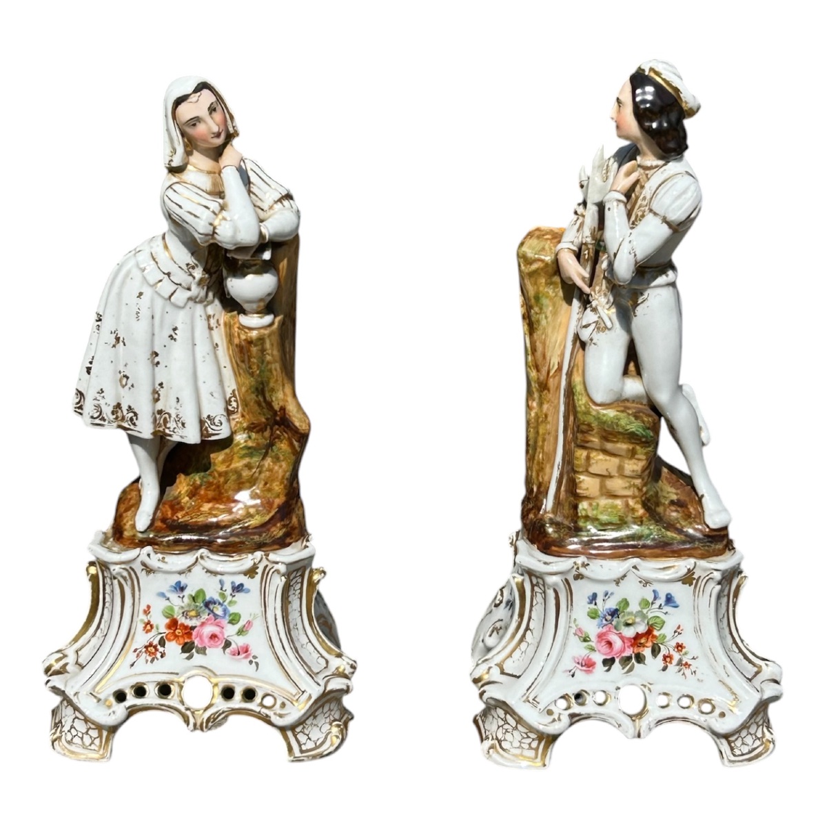 Grande pair porcelain 19ieme-photo-2