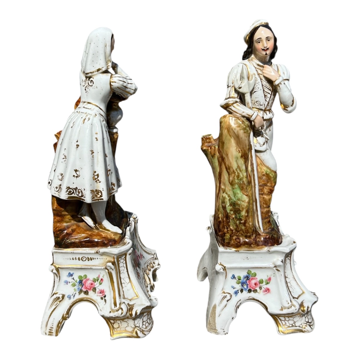 Grande pair porcelain 19ieme-photo-1
