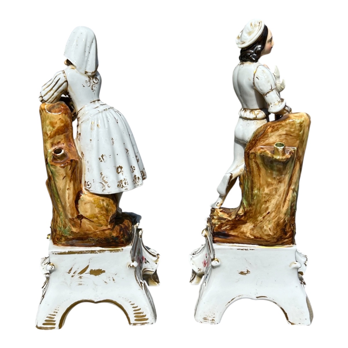 Grande pair porcelain 19ieme-photo-2