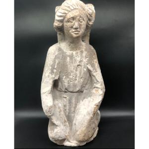 Gothic Carved Stone Angel