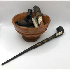 Collection Of Congo Pipes 19th