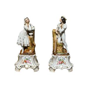 Grande pair porcelain 19ieme