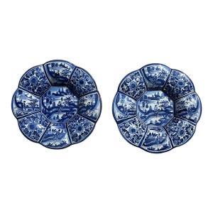 Pair Of Delft Plates 