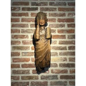 14-15ièm bois sculpté