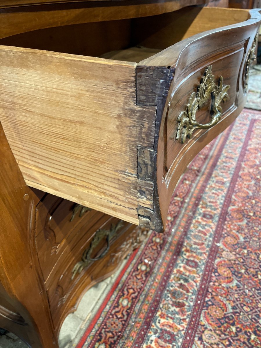 Curved Provencal Chest Of Drawers-photo-4
