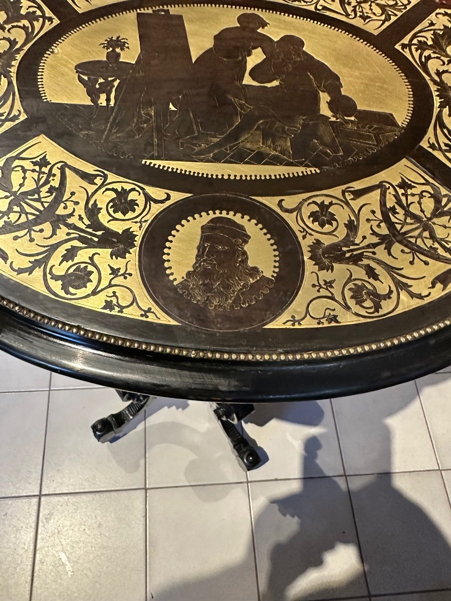 Table En Marqueterie, Napoléon III-photo-4