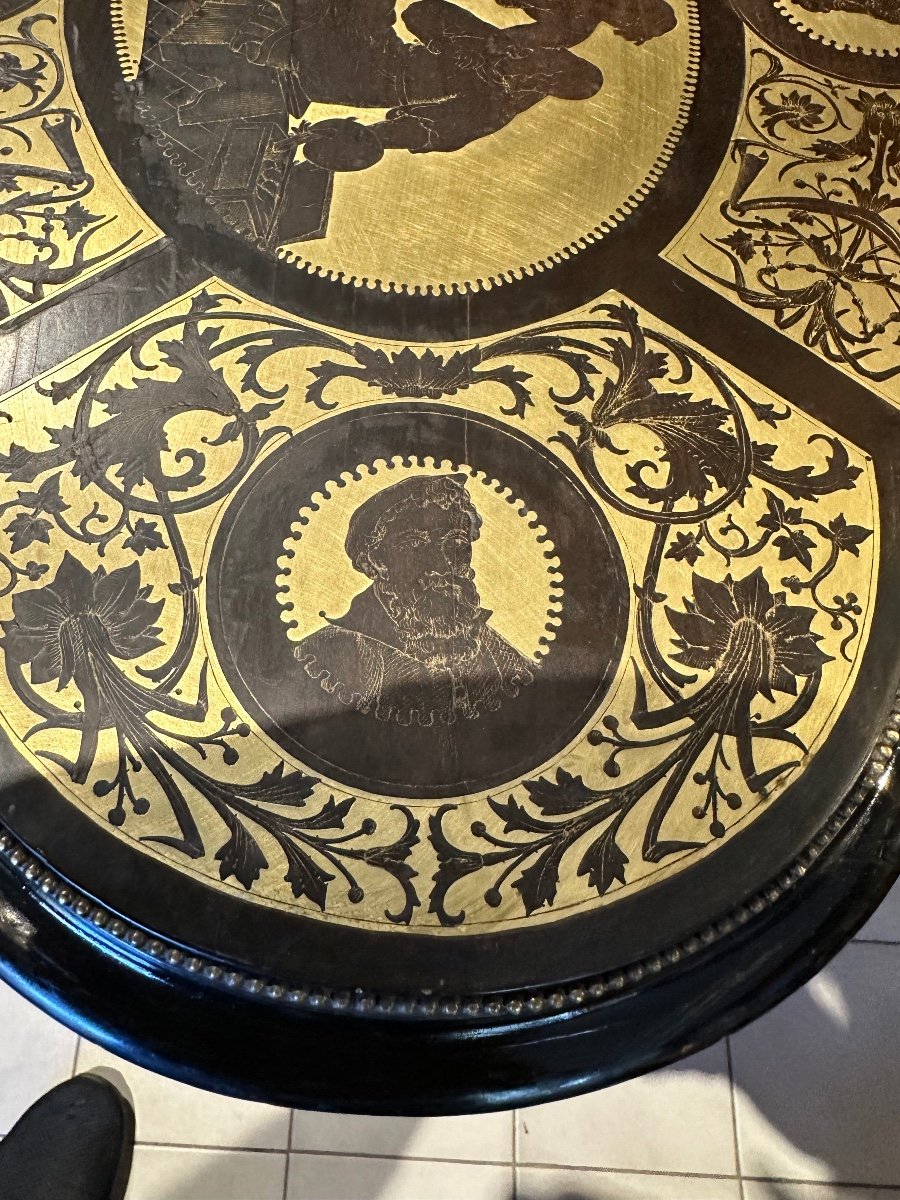 Table En Marqueterie, Napoléon III-photo-2