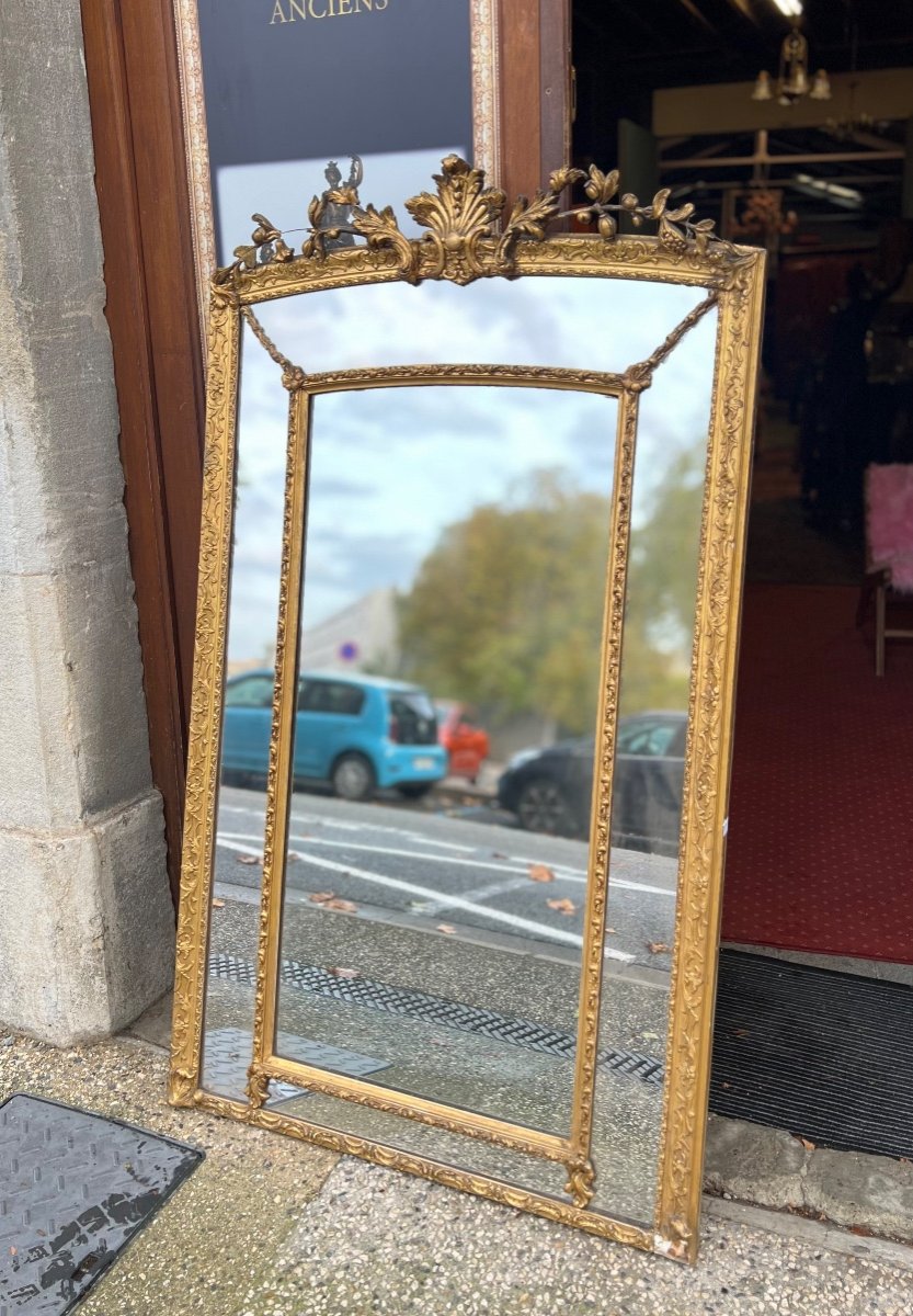 Miroir à parecloses style Régence d’époque 19e