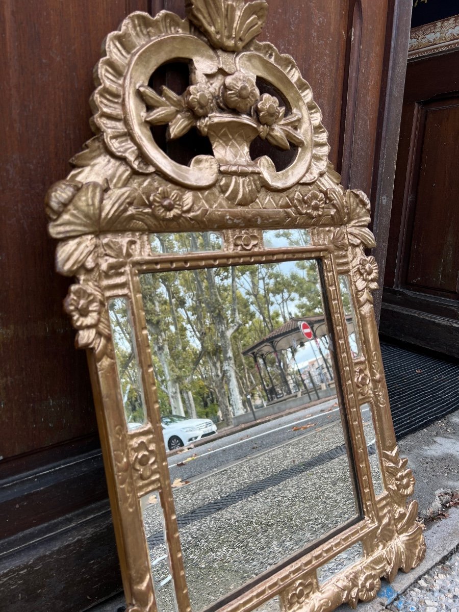 Petit Miroir à Parecloses D’époque 18ème -photo-3