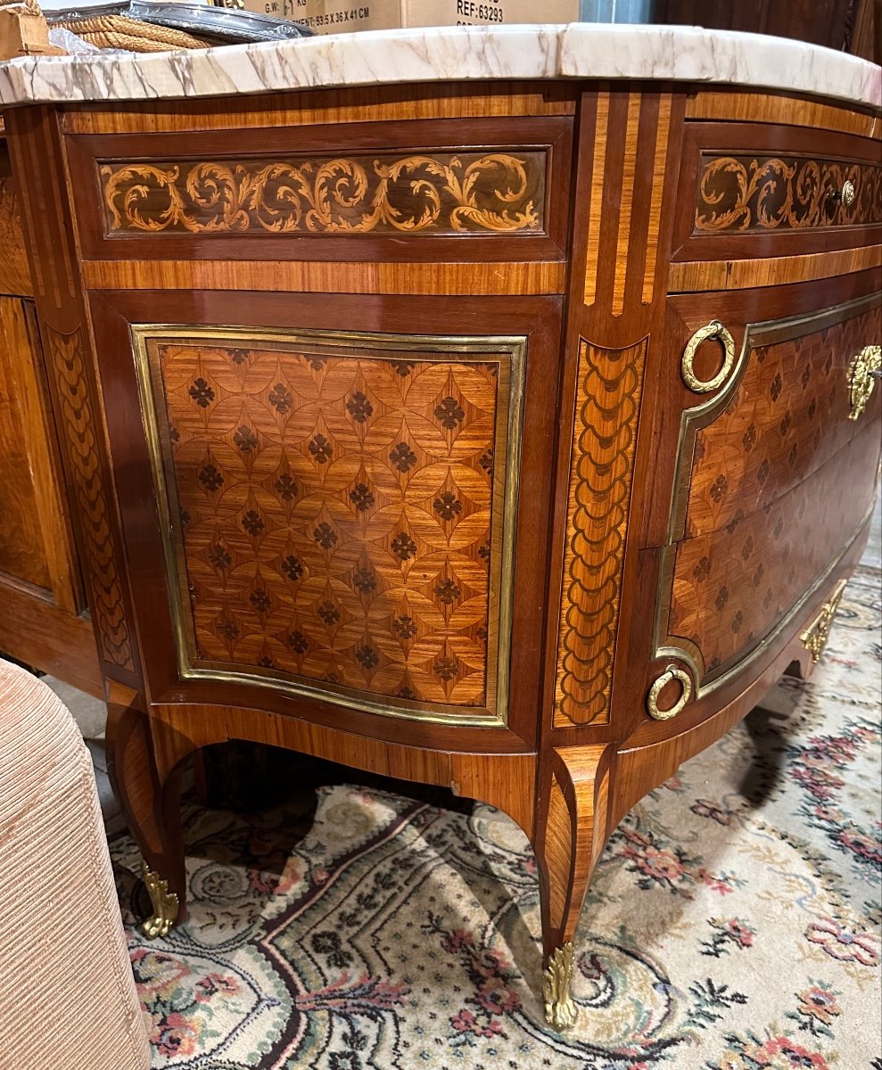 Commode D’entre Deux Dans Le Gout Riesener -photo-2