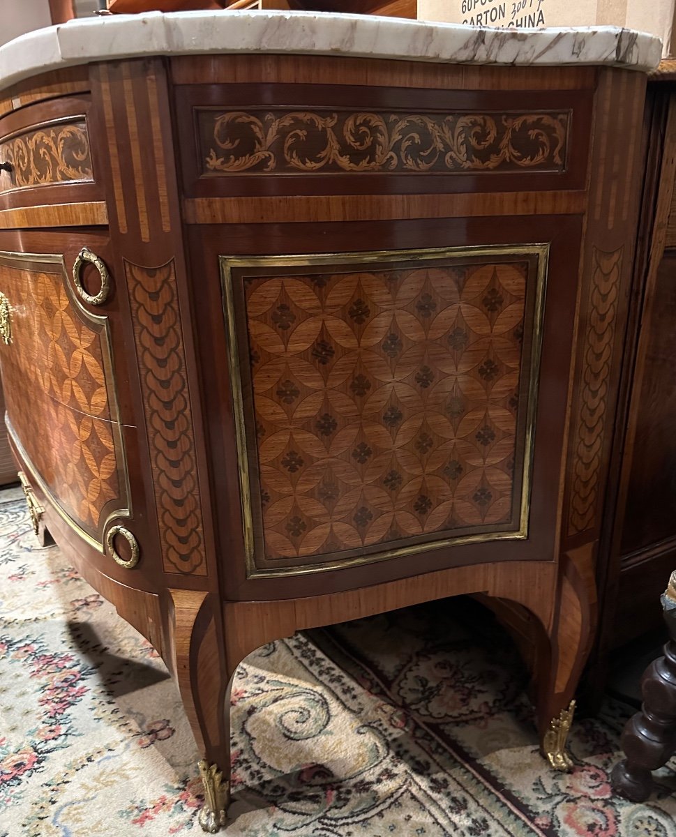 Commode D’entre Deux Dans Le Gout Riesener -photo-4