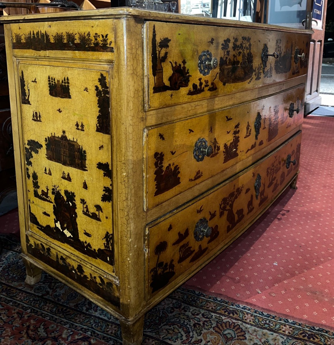 Late 18th Commode In Arte Povera-photo-4