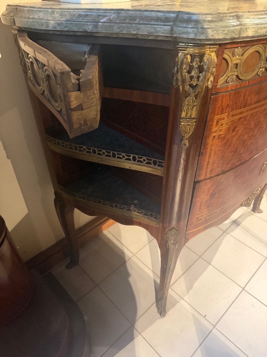 Chest Of Drawers, 18th-century Transitional Style-photo-4