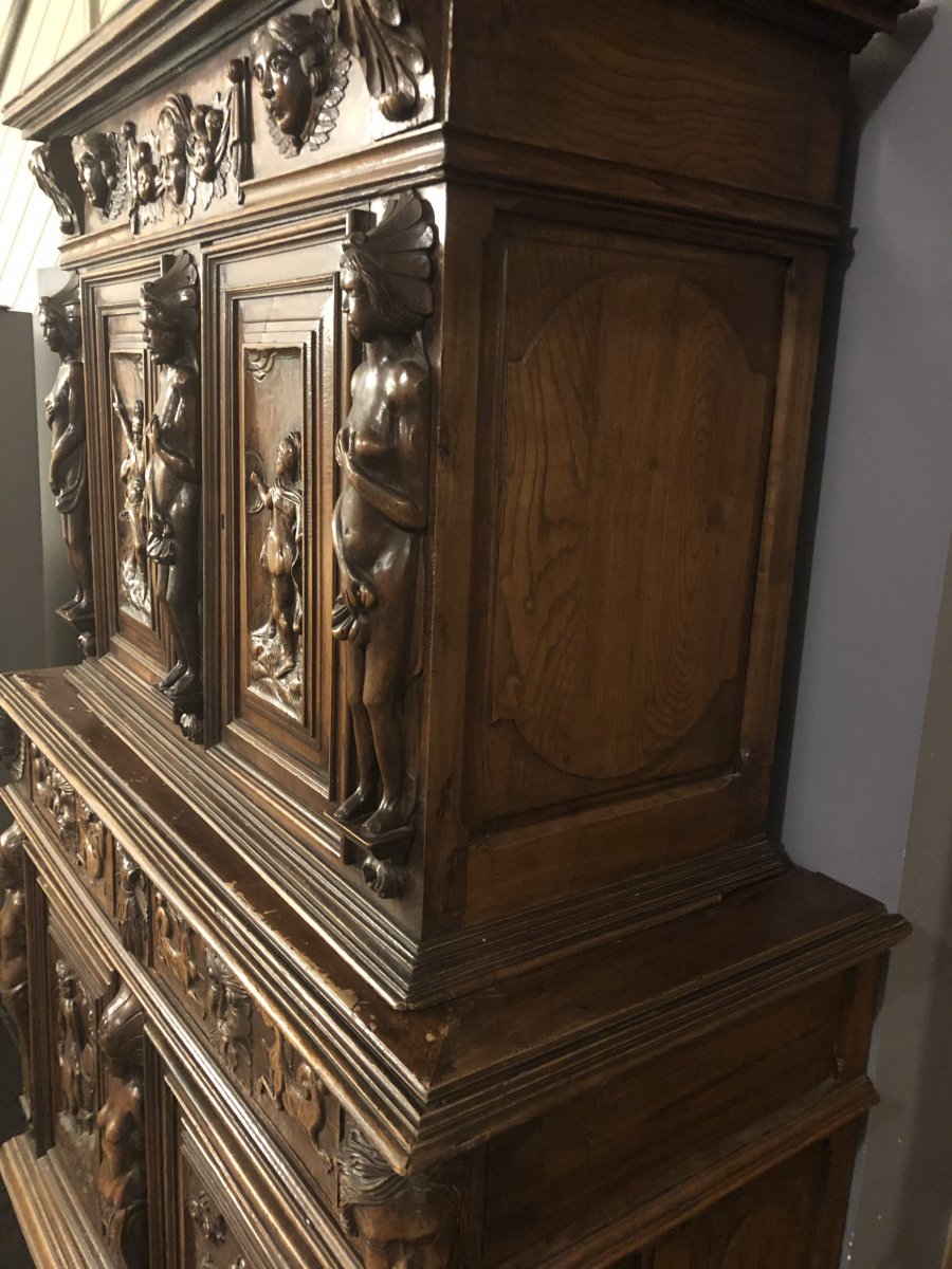 Buffet 4 Portes 2 Tiroir 17e-photo-2