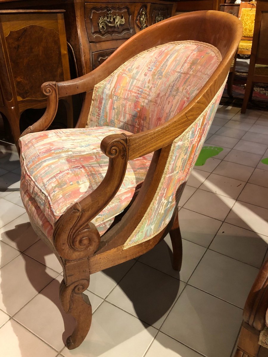 Paire De Fauteuil Empire-photo-4