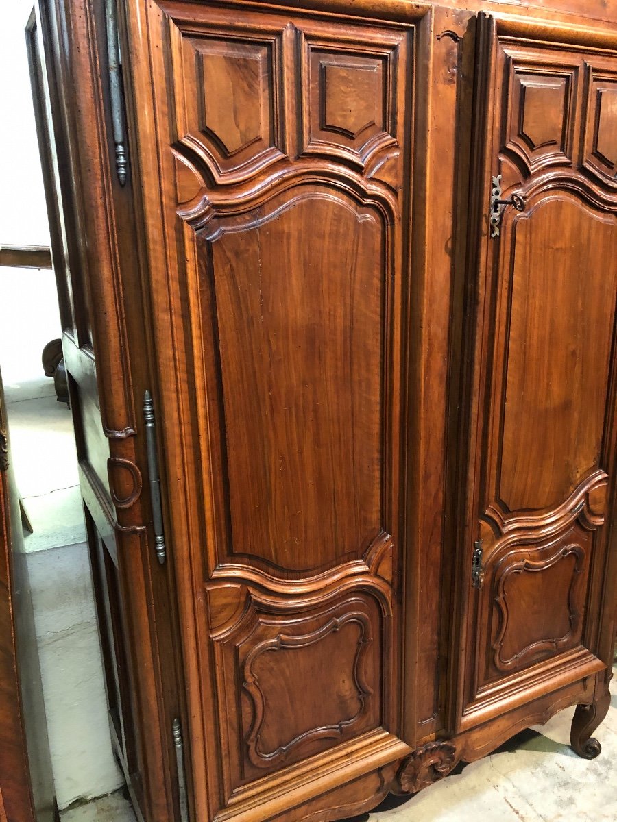 Armoire Louis XV En Noyer-photo-1