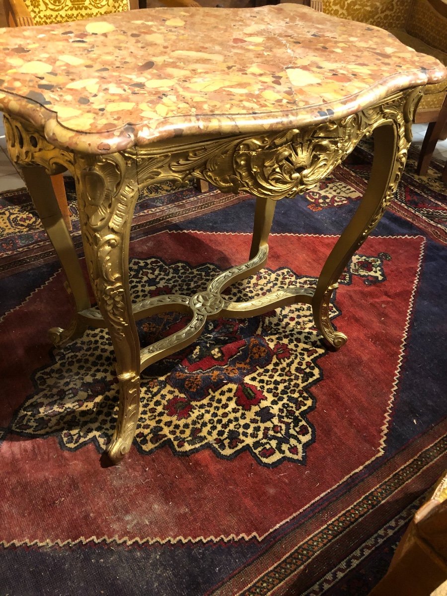 Table De Milieux Bois Doré-photo-4