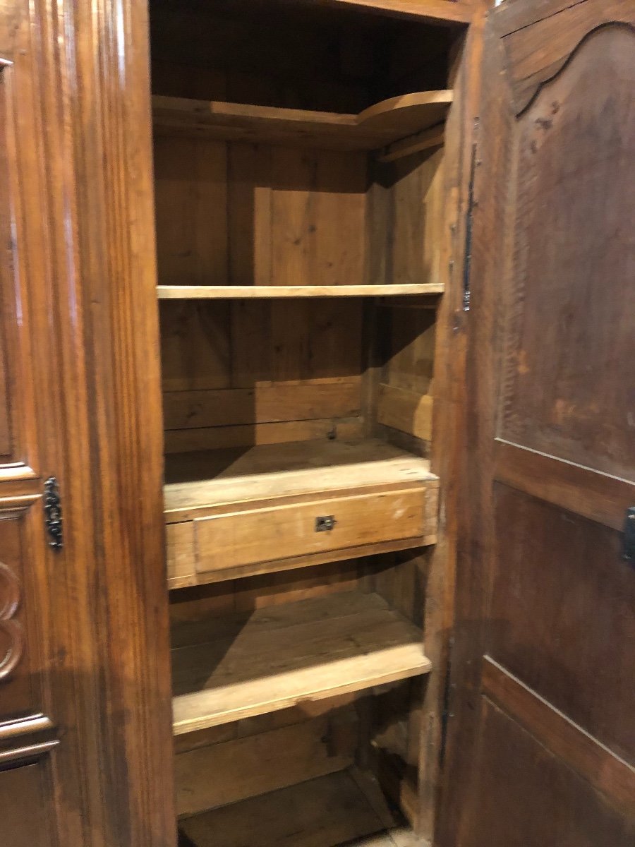 Armoire Louis XIV En Noyer-photo-3