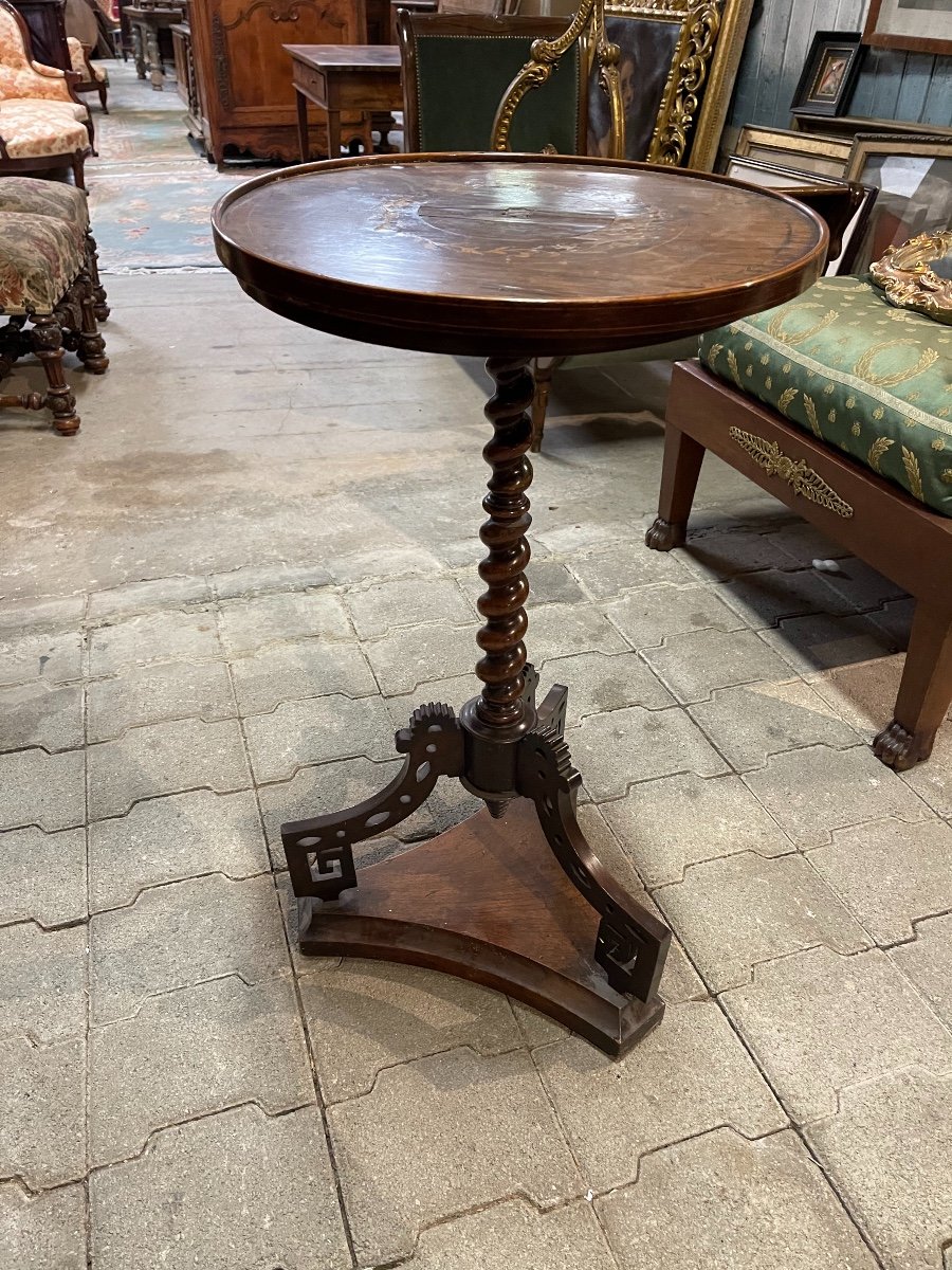 Small Charles X Pedestal Table