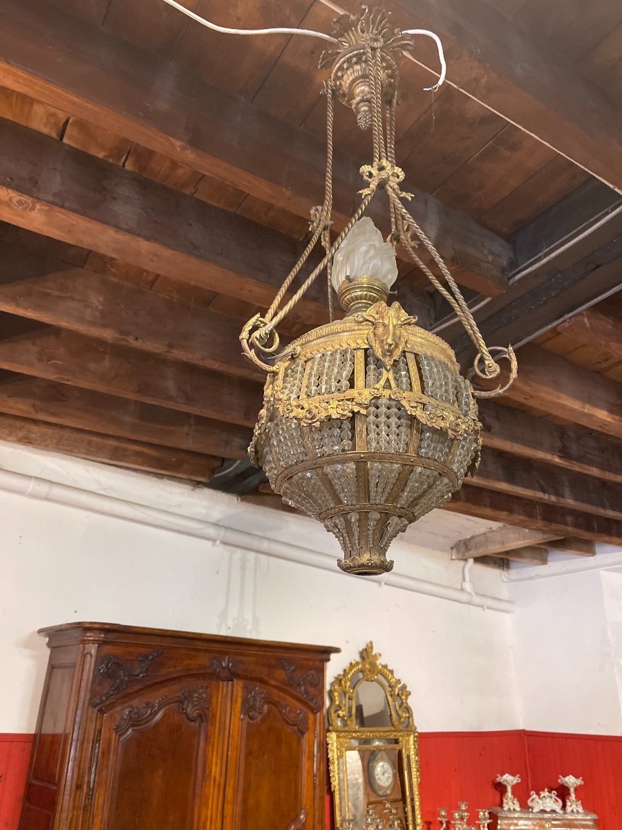 Lustre En Bronze Décor Bélier