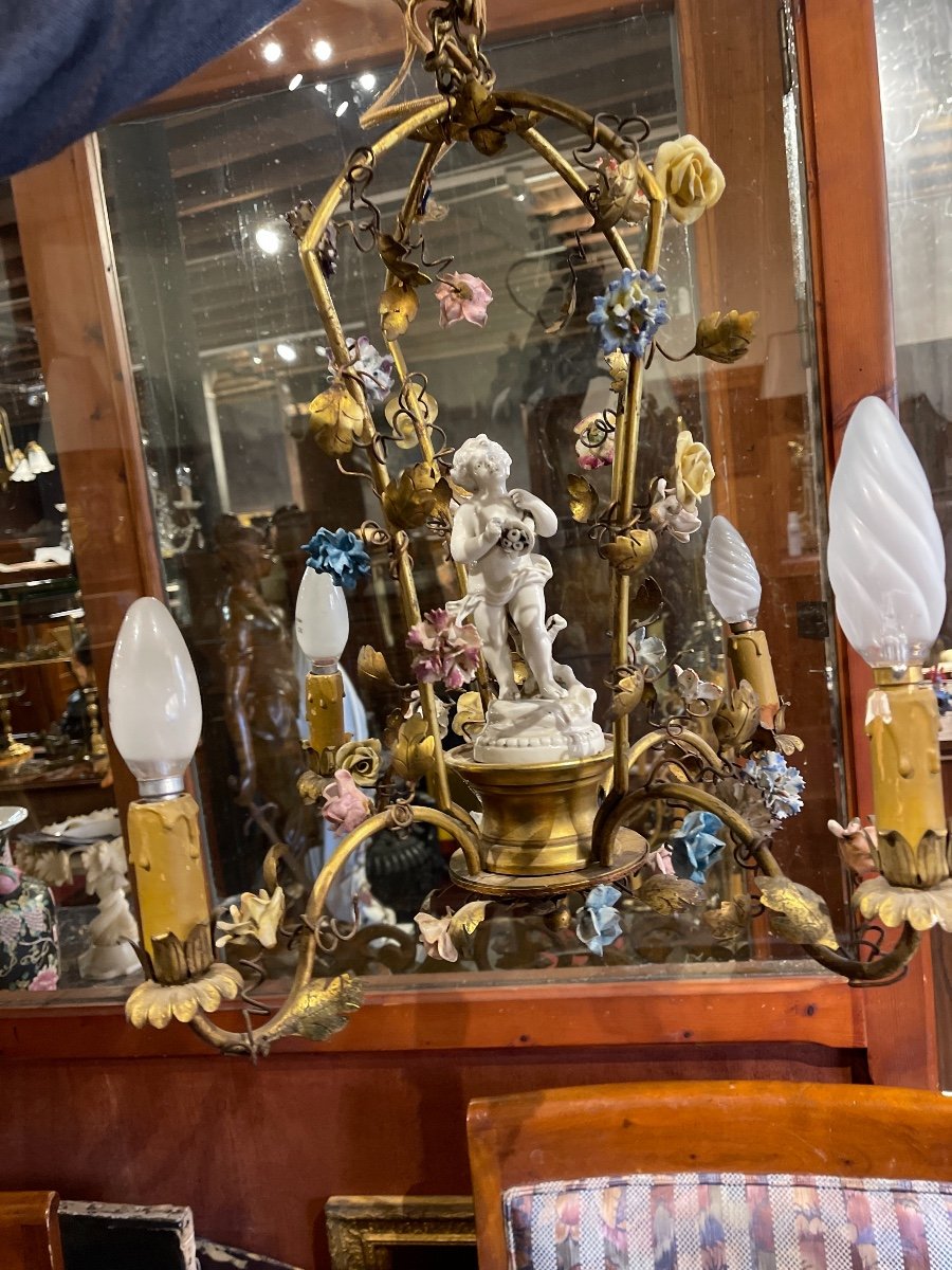 Porcelain Bronze Chandeliers