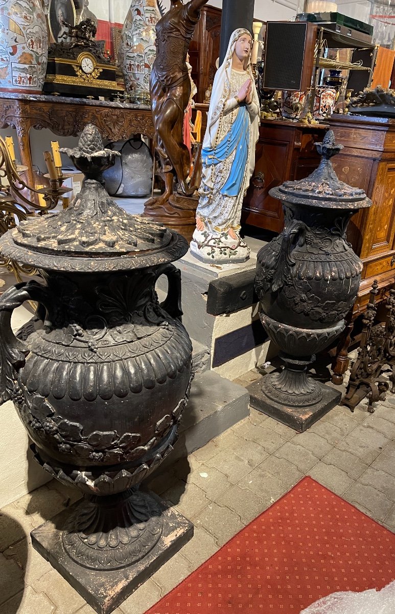 Pair Of Terracotta Vases