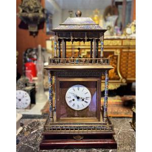 Cloisonné Automaton Clock