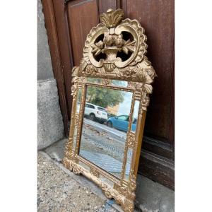 Small Mirror With Parecloses From The 18th Century