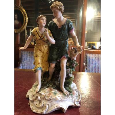 Groupe En Porcelaine 