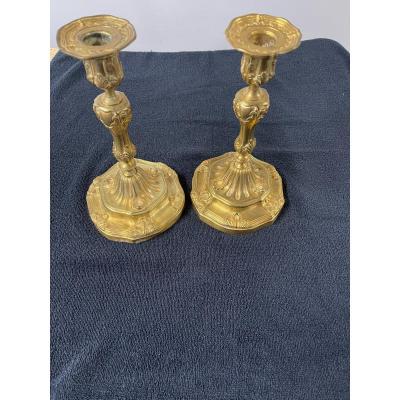 Pair Of Louis XV Candlestick