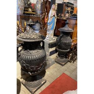 Pair Of Terracotta Vases