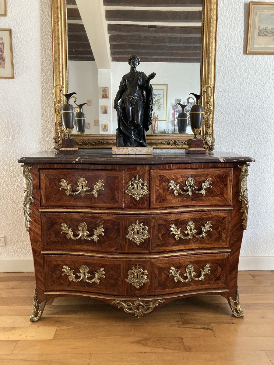 Louis XV Period Commode Stamped G. Schwingkens Paris, Circa 1735-1740-photo-7