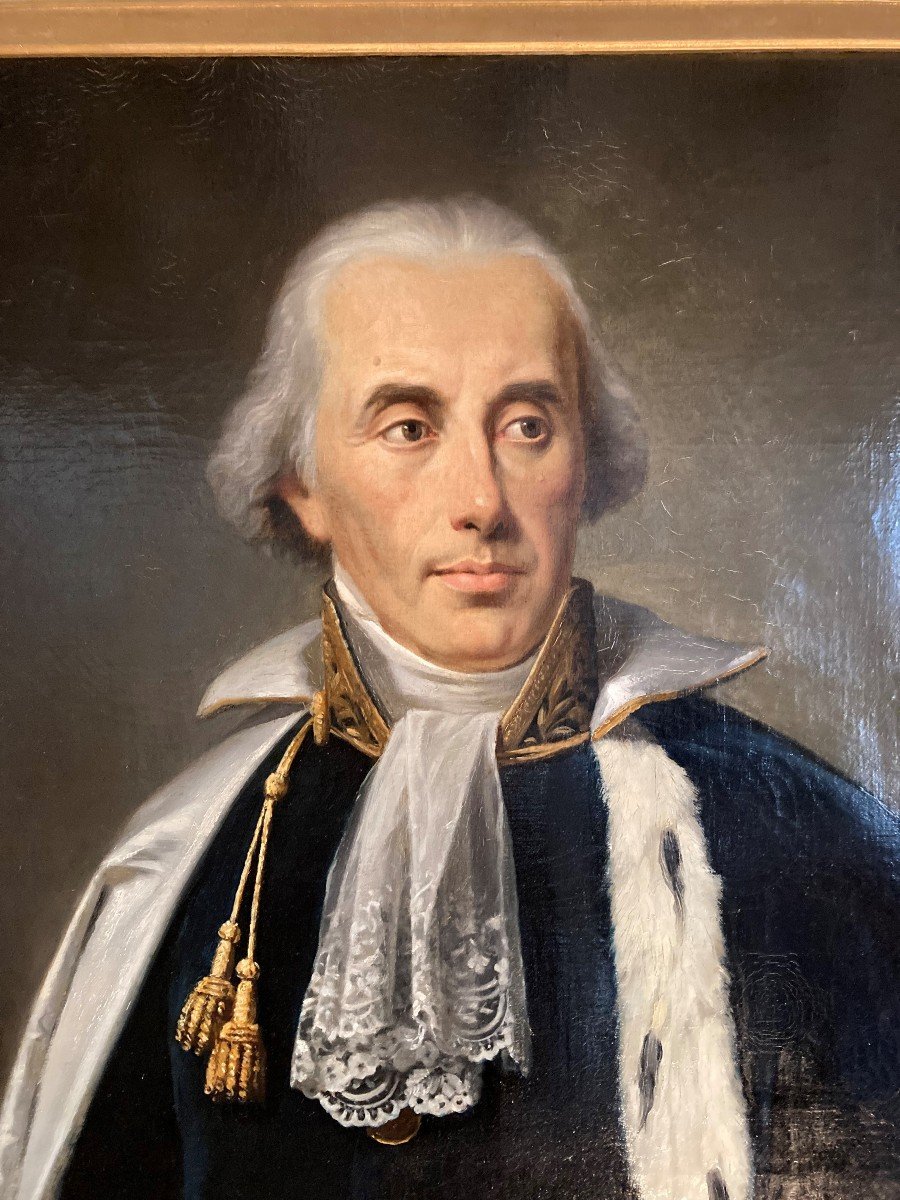 Portrait de Louis de Bonald en tenue de Pair de France, Attribué à Louis Hersent -photo-2