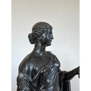 Flore Farnèse - Naples, XIXème siècle - Bronze à patine brun foncé et argenté