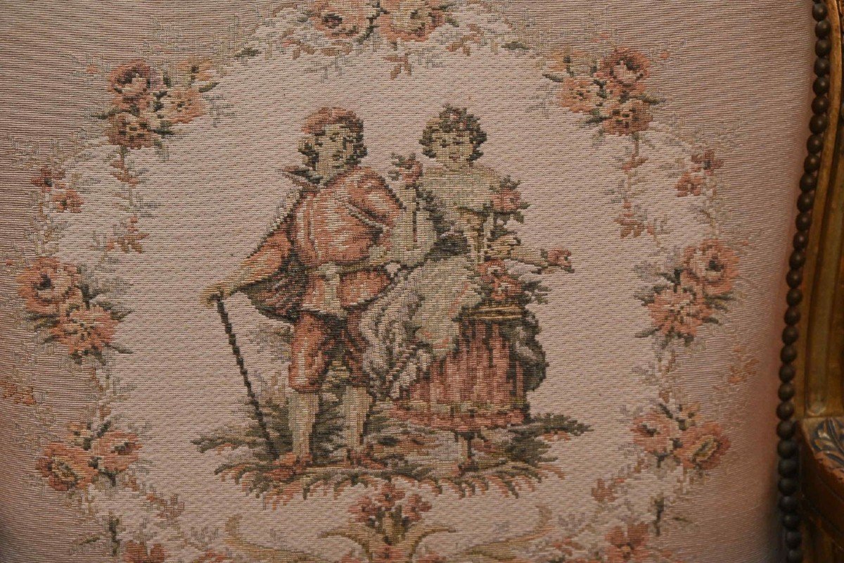 Fauteuil De Salon De Style Louis XV -photo-2