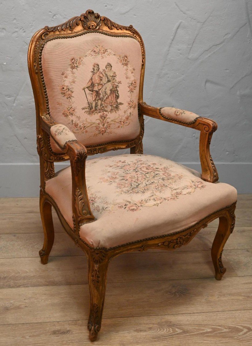 Fauteuil De Salon De Style Louis XV 