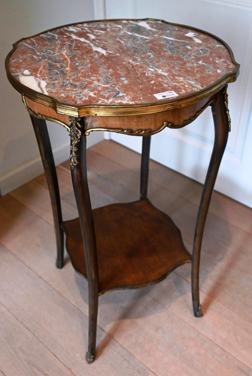 Small Louis XV Style Pedestal Table