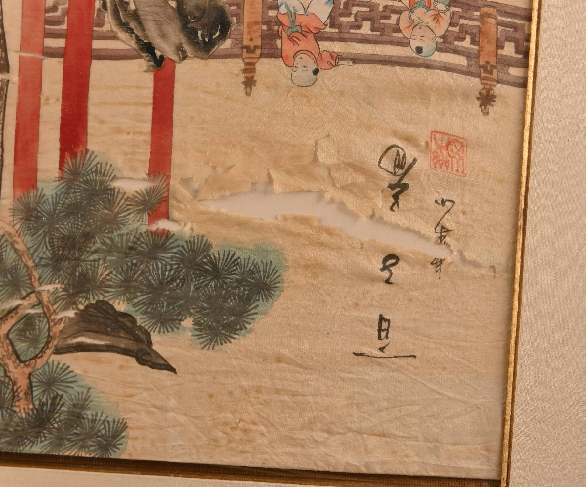 China. Painting On Silk.-photo-2