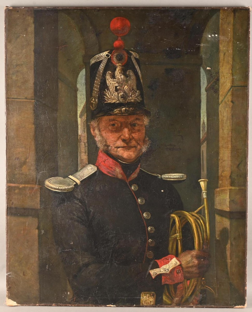 Portrait Of A Musician Officer Of The National Guard 