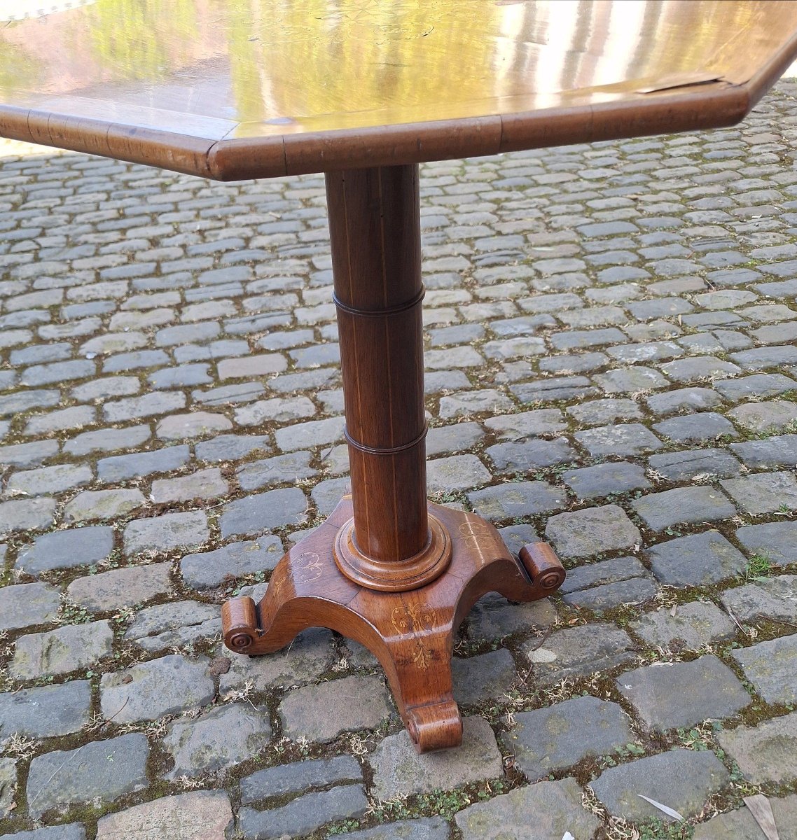 Charles X Small Pedestal Table-photo-2