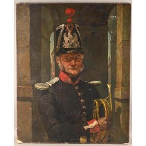 Portrait Of A Musician Officer Of The National Guard 