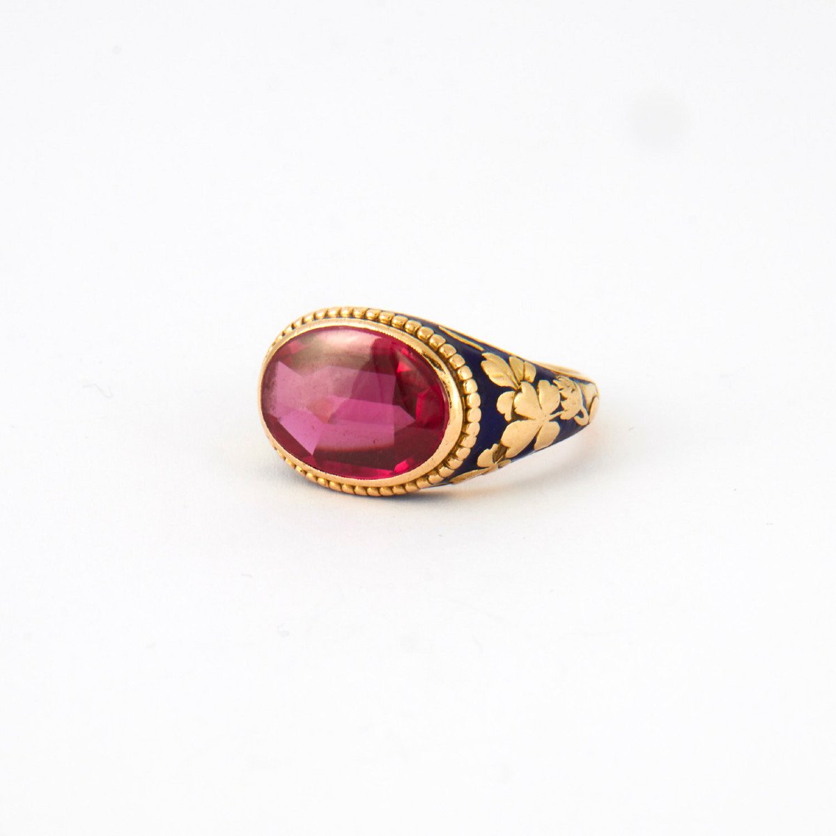 Old Enameled Ring, 19th Century