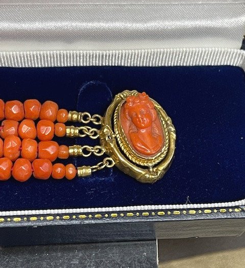 Coral Bracelet, Napoleon III Period-photo-2