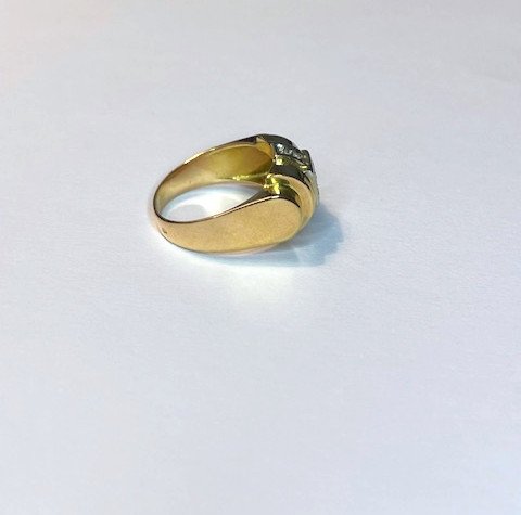 Bague Art Déco, Diamants.-photo-3