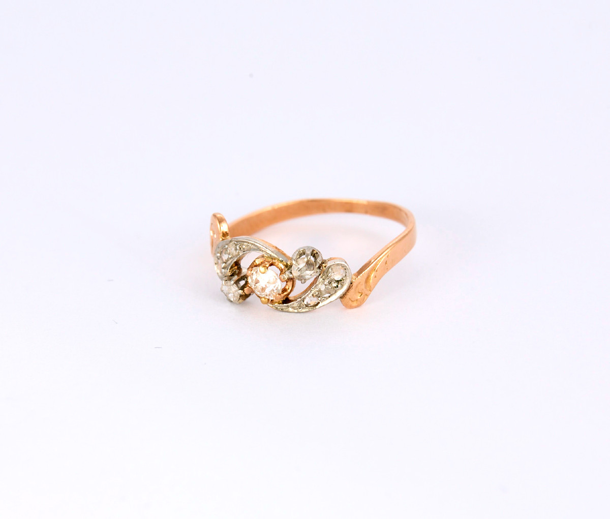 Bague diamants, fin XIXéme-photo-4