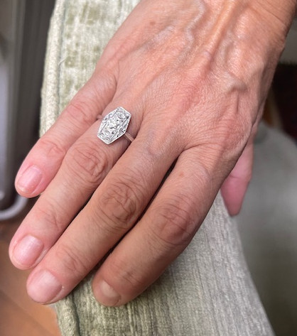 Art Deco Diamonds Ring-photo-2