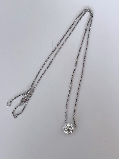Collier diamant, or gris-photo-2