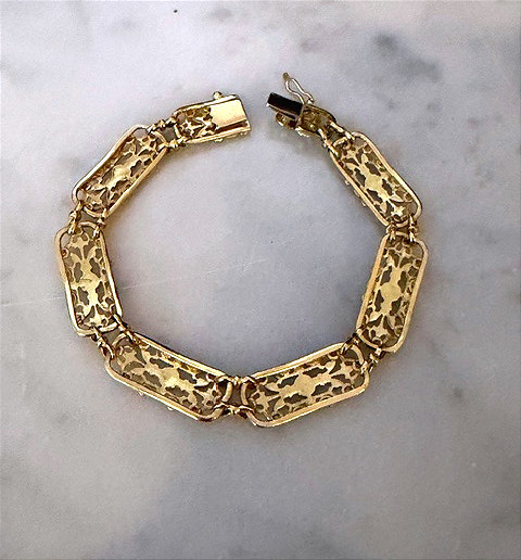 Bracelet or jaune, fin XIXéme, travail Français-photo-1