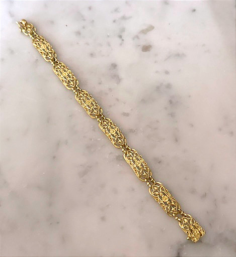 Bracelet or jaune, fin XIXéme, travail Français-photo-2