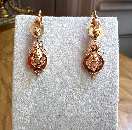 Pair Of Earrings, Napoleon III Period